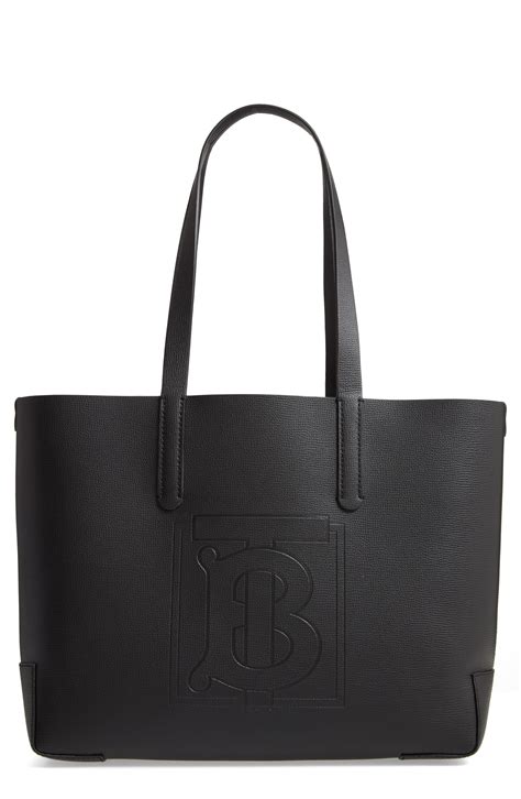 burberry monogram embossed leather tote|burberry medium canvas check tote.